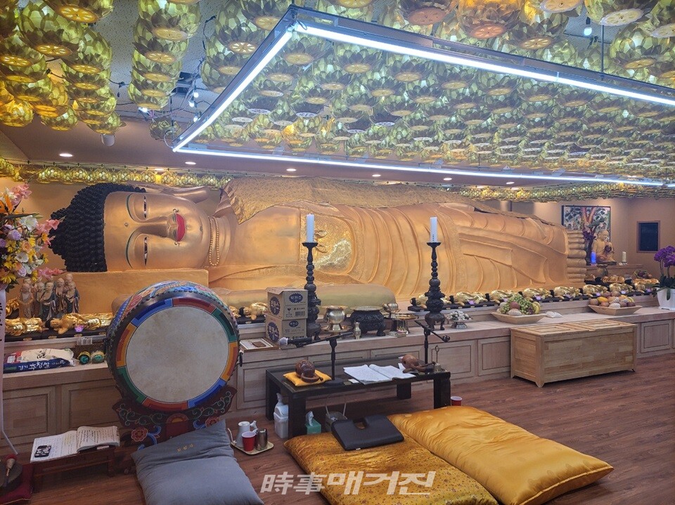 한국불교조계종 보림사 석가모니불 와불(臥佛).(사진_보림사 제공)