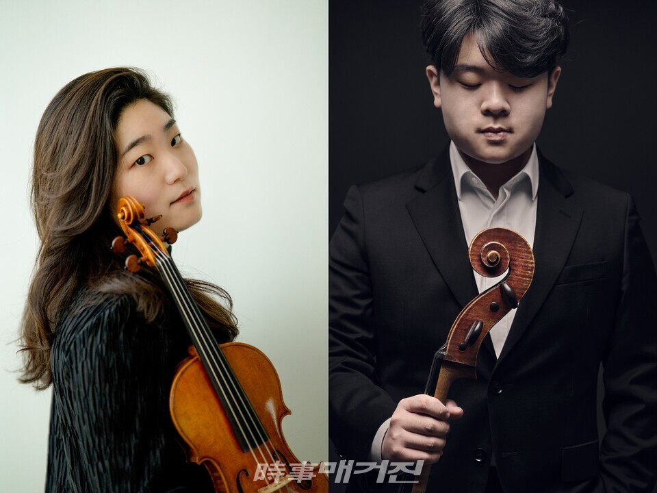 바이올리니스트 김수연, 첼리스트 한재민(사진_KBS교향악단)