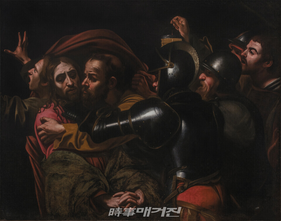 카라바조-그리스도의 체포_The Taking of Christ ,1602, 캔버스에 유채, 135x168cm, 우피치미술관(사진_예술의전당)